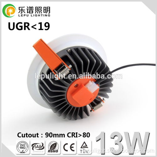 2017 New Product Reflector cup CE AND RoHS Lamp Light Dimmable COB 40W 30W 24W 18W LED Downlight 13W